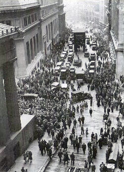 Černý pátek na Wall Streetu - počátek světové hospodářské krize 1929 až 1933