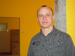 Mgr. Petr Barda v budoucí nové ředitelně.