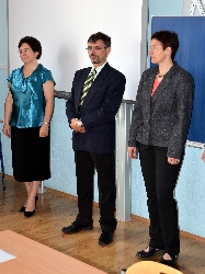 Třídní učitelka, předseda a místopředsedkyně maturitní komise